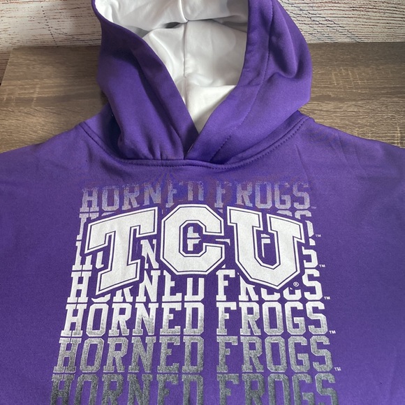 Womens Small Colosseum Purple TCU Horned Frogs Hoodie - Picture 9 of 13